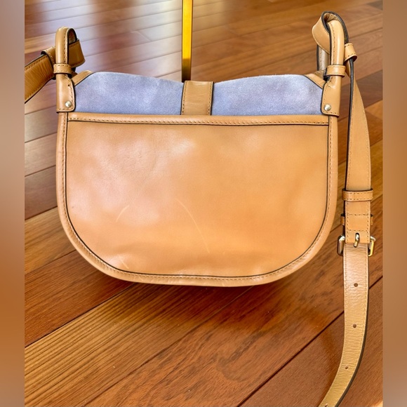 Michael Kors Lavender Suede and Leather Crossbody Bag - Picture 7 of 14